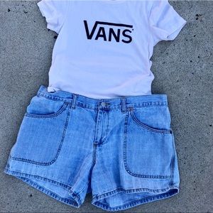 Vintage Polo Ralph Lauren Light Wash Denim Shorts